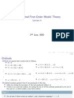 Many-Sorted First-Order Model Theory: 2 June, 2020