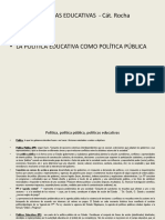 Política, Política Pública, Políticas Educativas