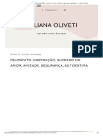 Feldspato - Inspiração, Sucesso No Amor, Amizade, Segurança, Autoestima - Juliana Oliveti