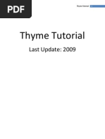 Tutorial Thyme