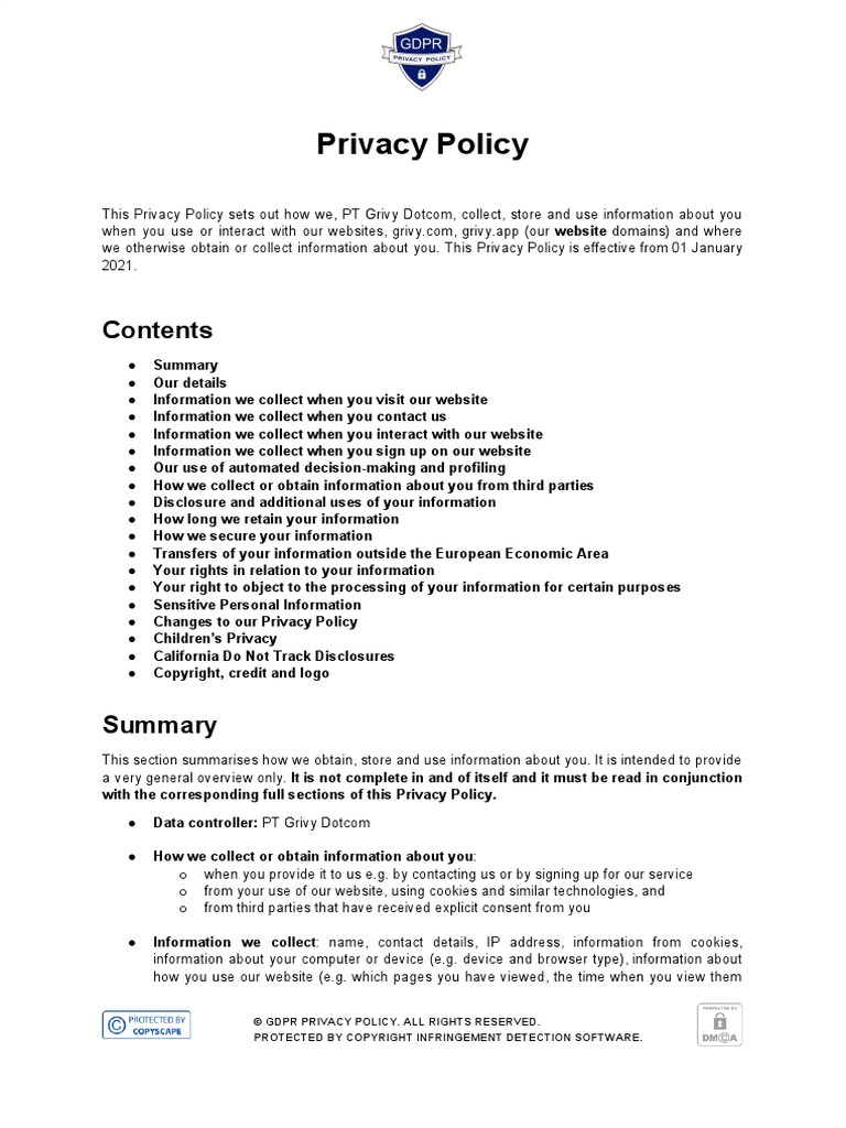 © GDPR Privacy Policy. All Rights Reserved | PDF | Http Cookie ...
