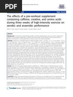 Download The effects of a pre-workout supplement containing caffeine creatine and amino acids during three weeks of high-intensity exercise on aerobic and anaerobic performance by Max Muscle San Mateo CA  San Francisco Castro CA SN57102315 doc pdf
