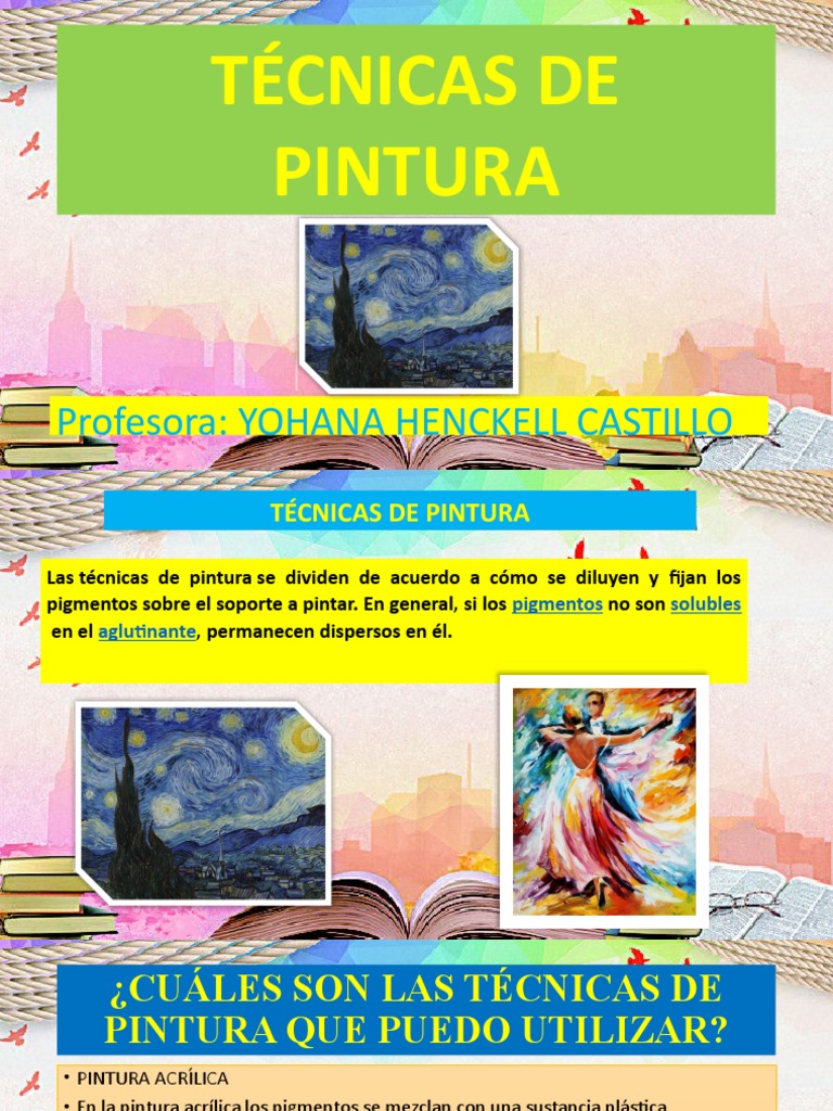 Tecnicas De Pintura Pdf Pinturas Pintar