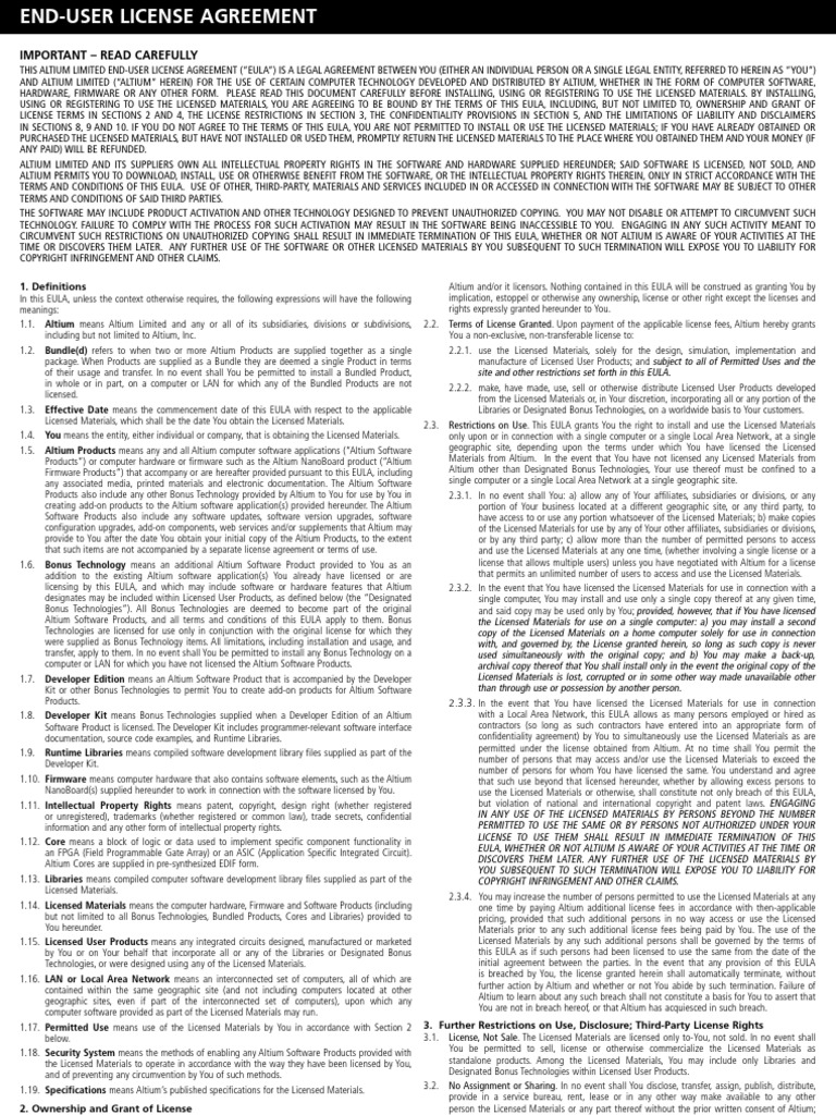 EULA | PDF | Law | Technology & Engineering