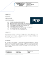 PD-01 Procedimiento Control de Documentos y Registros