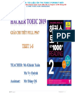 e.time Toeic- Giải Chi Tiết Part 567 Hackers 2019