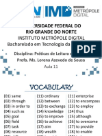 Universidade Federal Do Rio Grande Do Norte: Instituto Metrópole Digital Bacharelado em Tecnologia Da Informação