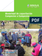 Modalidad de Capacitacion Campesino A Campesino