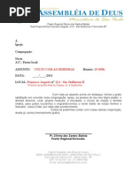 Carta de Recomendação ou Mudança