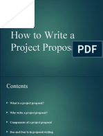 How To Write A Project Proposal