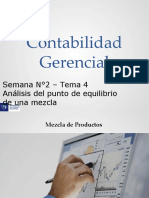 SEMANA 2 - Tema 4 ANALISIS DE PUNTO DE EQUILIBRIO DE LA MEZCLA
