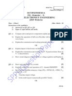 Be First Year Fe Engineering Semester 1 2019 October Basic Electronics Engineering Pattern 2019