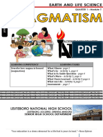 Earth and Life Science Quarter 1 Module 7: Magmatism