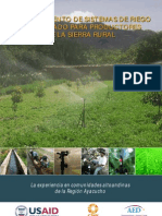 Financiamiento de Sistemas de Riego Tecnificado para Productores de La Sierra Rural