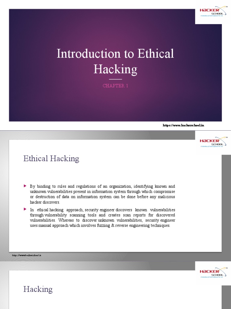 Introduction to Ethical Hacking | PDF | Security Hacker | Information ...