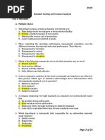 10 - Standard Costing and Variance Analysis