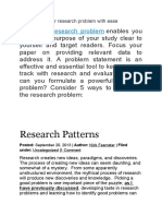 Formulating Your Research Problem With Ease