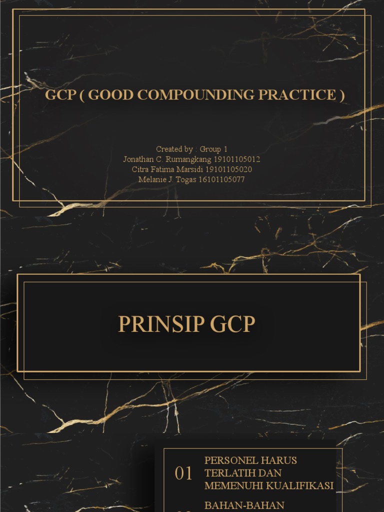 Prinsip GCP dalam Praktik Farmasi | PDF