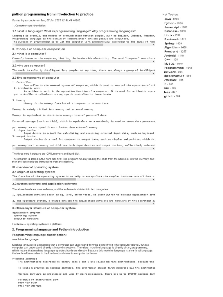 Python Programming From Introduction To Practice | PDF | Programming ... image.