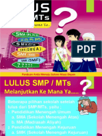 Memilih Sekolah Setelah Lulus SMP