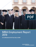 MBA Employment Report 2019: For The Mannheim Full-Time Class of 2018