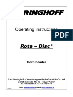 Operating Instructions: Rota - Disc