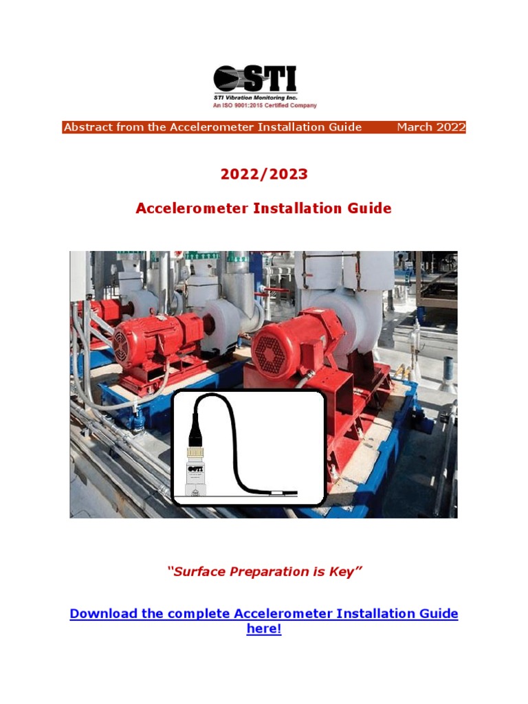 How To Install Accelerometers! PDF Accelerometer Adhesive