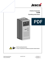 Chlorine Evaporator: Operating Instructions