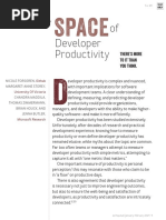 Developer Productivity-SPACE Framework