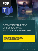 Operator Connect Vs Direct Routing and Calling Plans - Guide v4