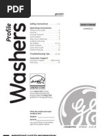 Download GE Profile Washer Owners Manual by Jeremy Moore SN57107179 doc pdf