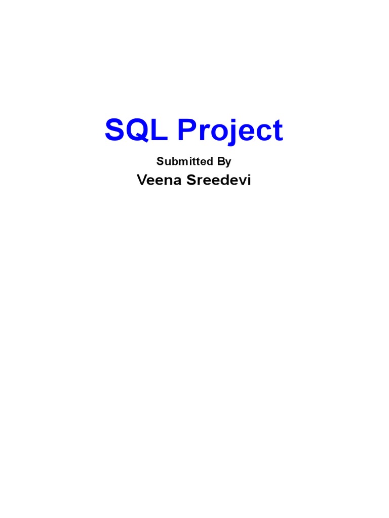 SQL Project for Retail Data Analysis | PDF | Computing | Information ...