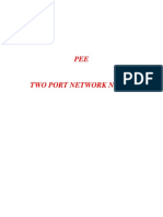 1.1 Two Port Networks NOTES 1