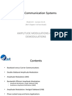 30820-Communication Systems: Amplitude Modulations and Demodulations