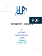 Business Structuring and Mergers Using LLPs