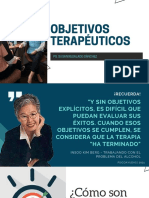 Objetivos terapéuticos concisos