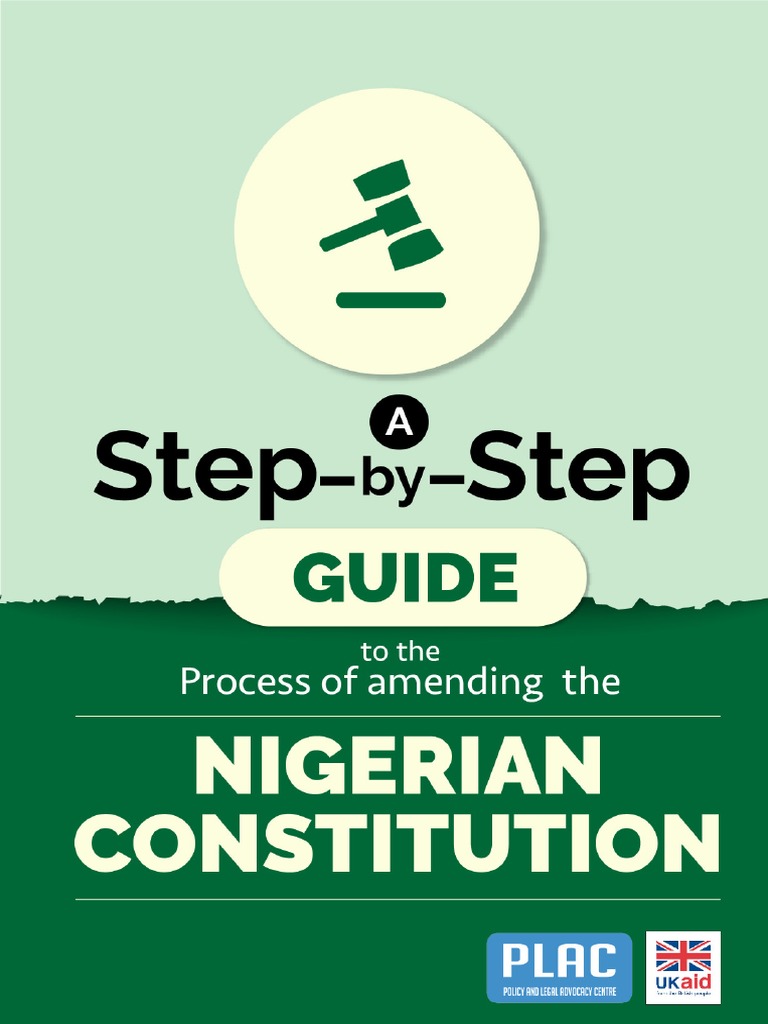 Nigerian Constitution Amendment Process | PDF | Constitutional ...