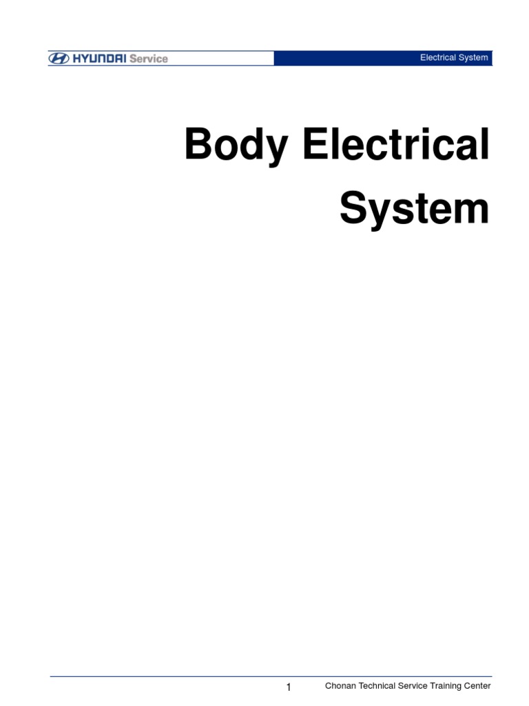 Body Electrical System | PDF | Switch | Relay