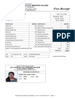 Fees Receipt: N.G. Acharya & D.K. Marathe College