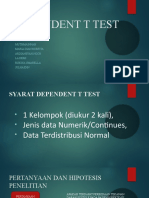 DEPENDENT T TEST