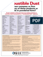 OSHA - Combustible Dust Poster