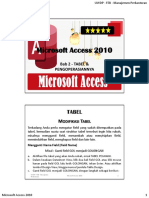 Microsoft Access 2010: Tabel