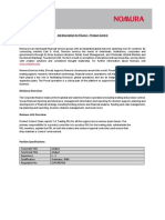 Job Description For Finance - Product Control Nomura Overview