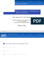 PI x Atraso: Comparação de desempenho em controle