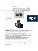 Camera: History of The Camera Digital Camera List of Camera Types Camera (Disambiguation)