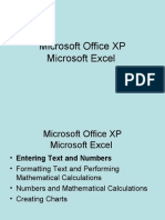 Microsoft Office XP Microsoft Excel