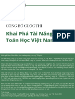 Công Bố Cuộc Thi Khai Phá Tài Năng Toán Học Việt Nam - Gửi Tới Trường