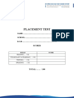 Placement test 01 grade 6