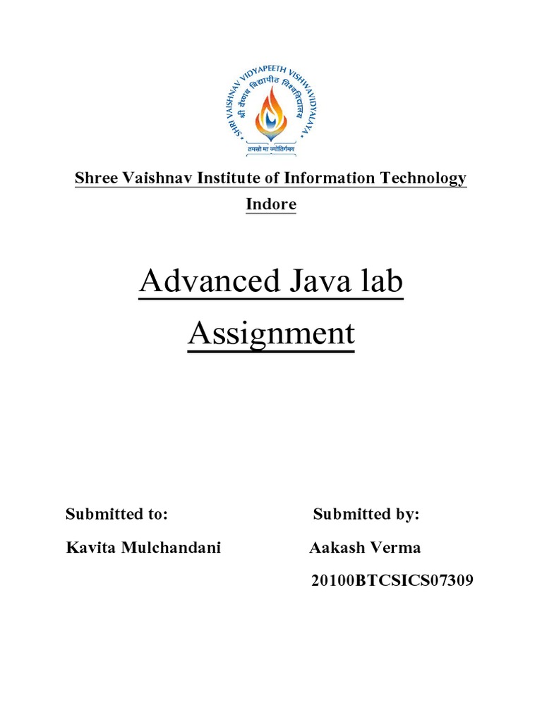AakashVerma ICS-G Java Assigtnment | PDF | Software Development ...