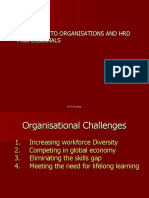 Challenges To Organisations and HRD Professionals